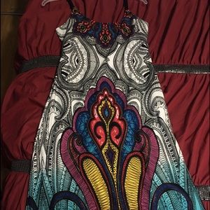 VENUS art deco maxi dress